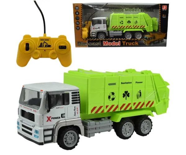 RC Telecomandă Metal Cab Container Basculantă cu efecte de lumină 27MHz 1/12 Scară 36cm 