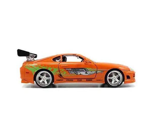 Fast & Furious: Brian figurină și Toyota Supra model auto 1/24 - Simba Toys