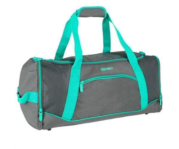 Spirit: Gym geantă de sport turquoise-gri 20x51x23cm