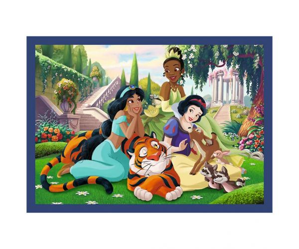Prințesele Disney - puzzle 4 în 1 4 x 88 bucăți - Trefl