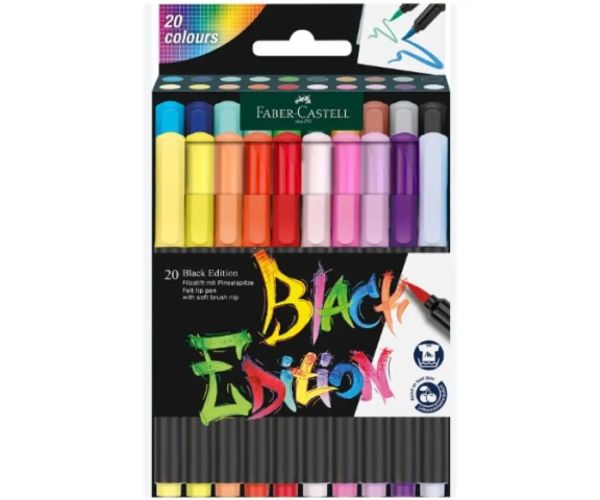 Faber-Castell: Black Edition 20 bucăți set marker colorat