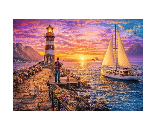 Farul în apus 500 de piese puzzle - Trefl