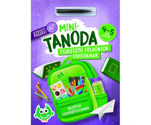 Minișcoală cu marker șters - de la 4-5 ani