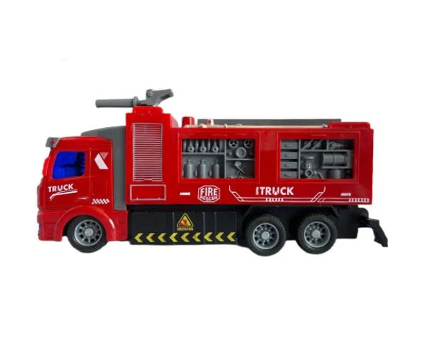 Camion de pompieri cu telecomandă RC cu efecte de lumină la scară 1/48 19cm