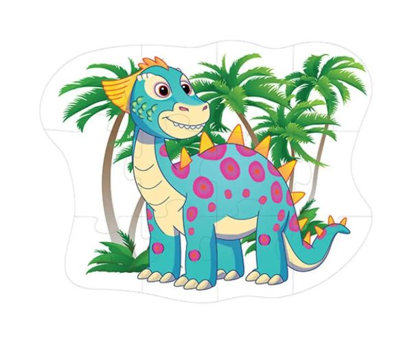 Dinozaur puzzle uriaș de podea 12 bucăți