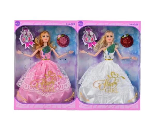 Happy Girl păpușă de modă în haine de seară cu pălărie două variante 29cm