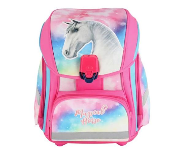 Spirit: Magical Horse 5 bucăți set rucsac pentru școală cu accesorii și lumini LED