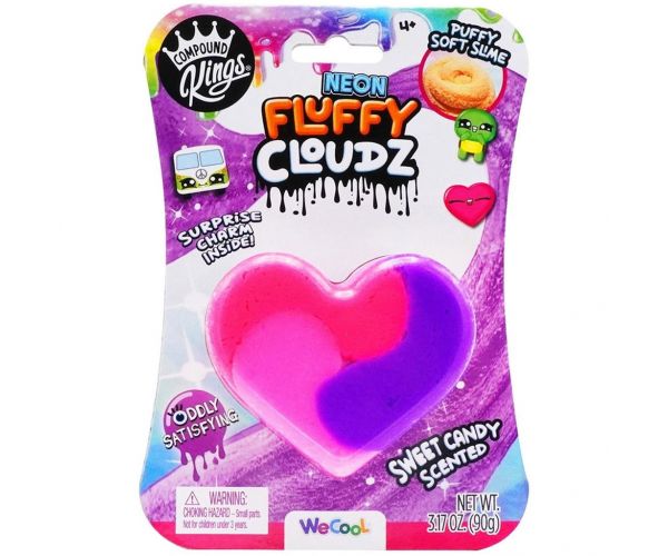 Compound Kings Neon Fluffy Cloudz noroi parfumat - Inimă de bomboană