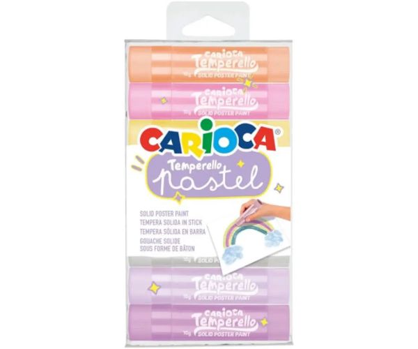 Temperello Pastel tempera stick set 8 bucăți - Carioca