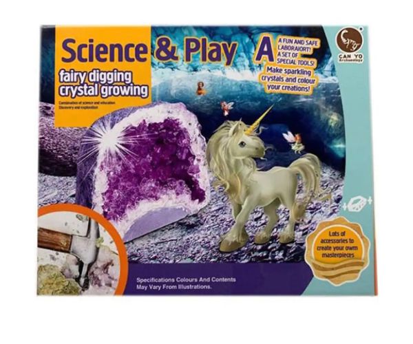 Cristale fabuloase: Set de creștere cristale unicorn