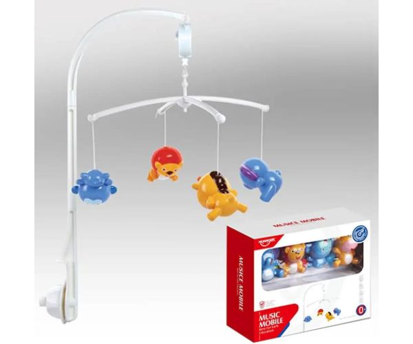 Accesoriu muzical pentru pătuț cu animale safari