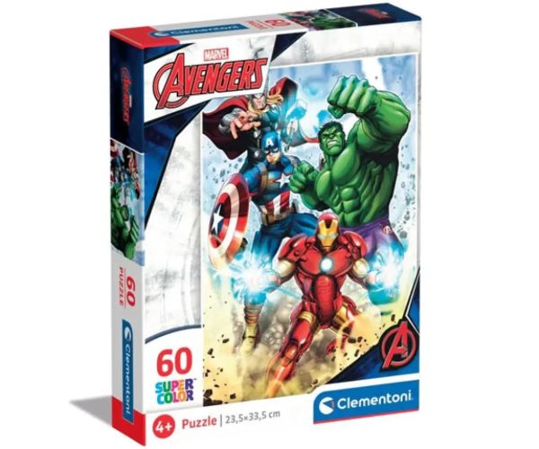 Marvel: Avengers Supercolor puzzle 60 bucăți - Clementoni