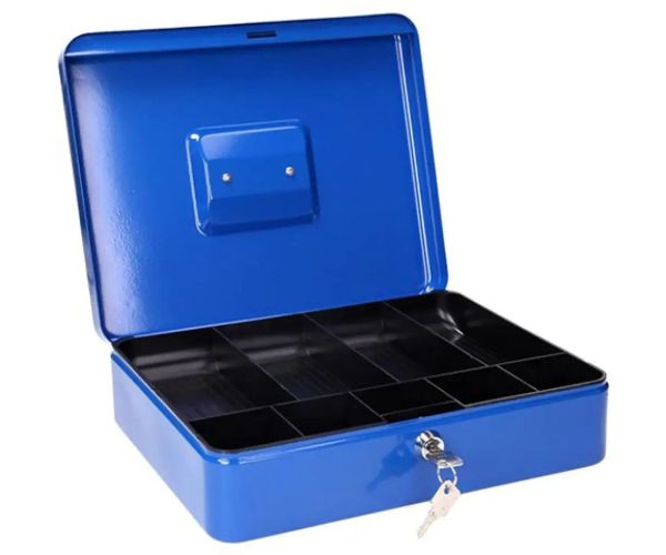 Spirit: casetă bani culoarea albastră 2 bucăți cheie CB190 300x240x88mm
