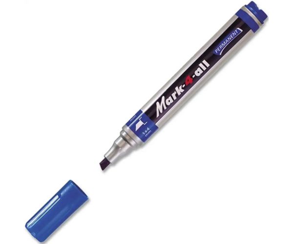 Stabilo: Mark-4-All marker cu alcool vârf tăiat culoarea albastră