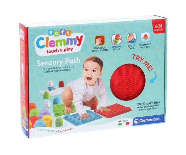 Clemmy covor de joacă moale și cuburi - Clementoni