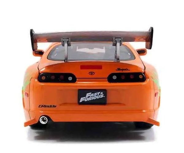 Fast & Furious: Brian figurină și Toyota Supra model auto 1/24 - Simba Toys