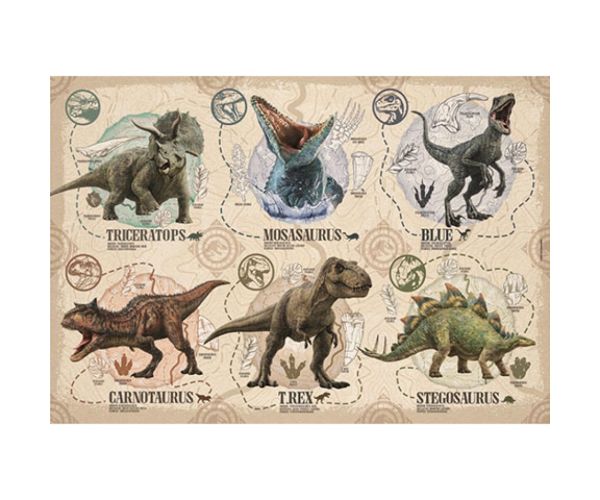 Jurassic World 104buc.-Super Color Puzzle - Clementoni