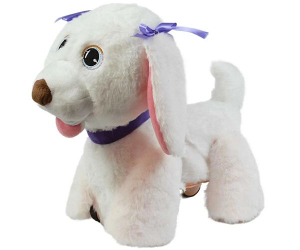RC Cute Pet: câine interactiv de pluș Labrador cu telecomandă și accesorii 2.4GHz 40cm