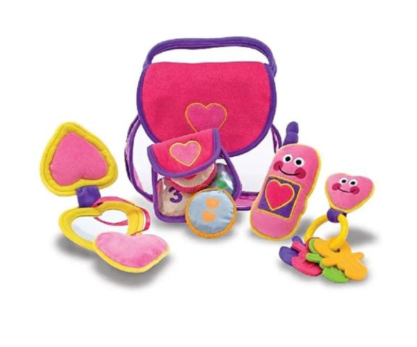 Melissa & Doug: set de joacă moale pretty purse poșetă