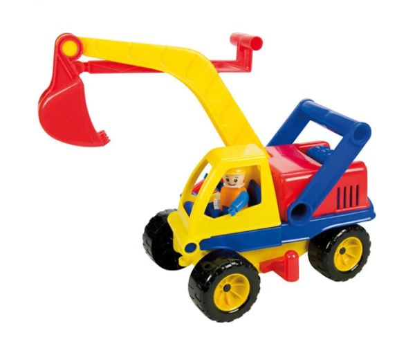 LENA: Actives vehicul de construcţie cu figurină 35cm
