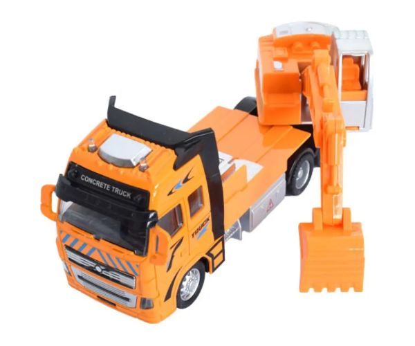 Mașină mare de culoare galbenă cu sunete și lumini 1/38