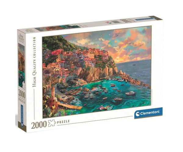 Puzzle pictat Manarola HQC 2000 de piese - Clementoni