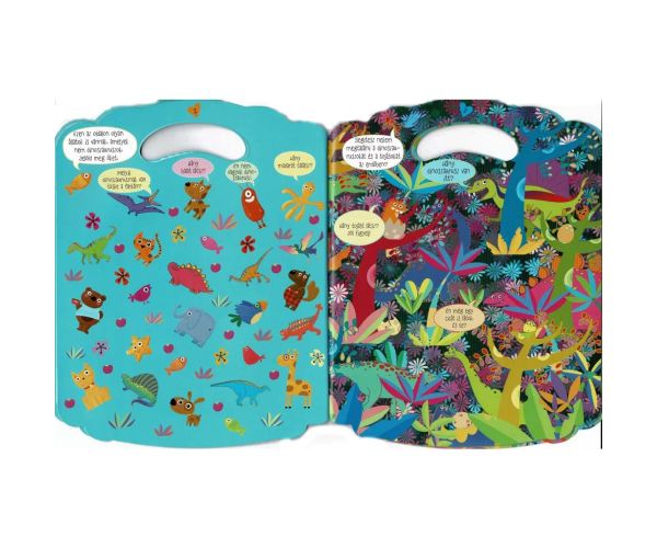 Caiet de activități colorat cu dinozauri