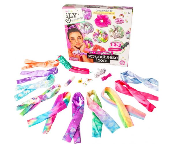 WeCool: Set pentru crearea de elastice de păr ILY DIY Scruncheeze