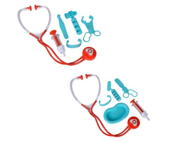 Geanta medicului cu stetoscop in două variante, 7 bucăți - Simba Toys