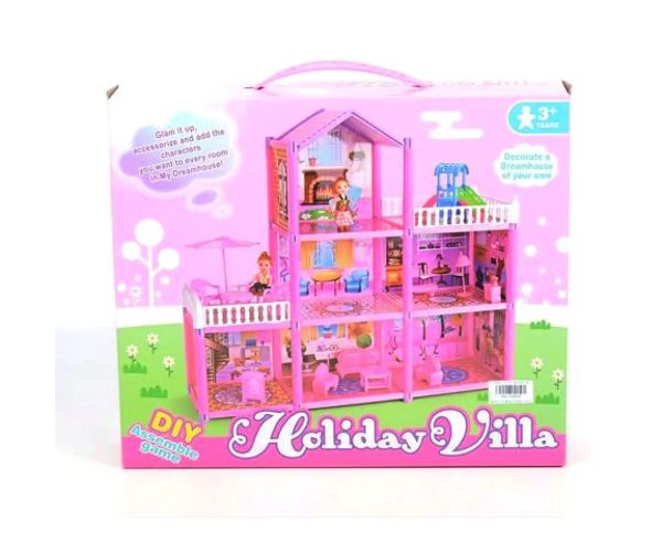 Holiday Villa construiește tu pink căsuță de păpuși set de joacă