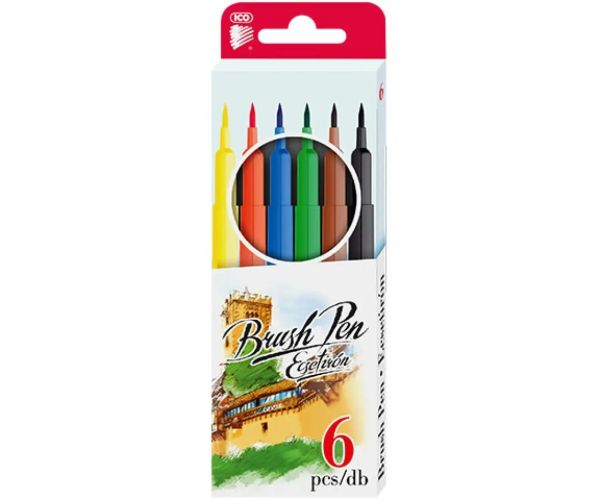 ICO: Brush Pen set de 6 bucăți