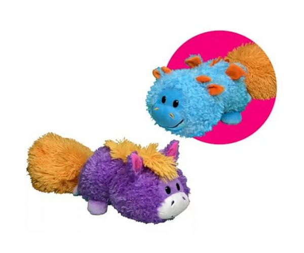 FlipaZoo: Figurină de pluș reversibilă de 28 cm, de la dragon la unicorn