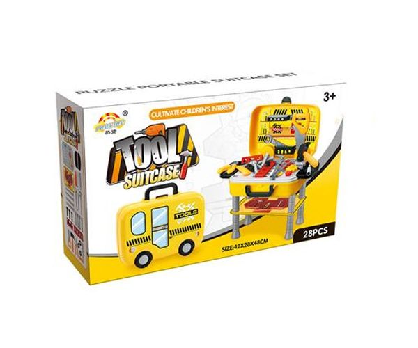 2in1 cutie cu scule și masă cu accesorii
