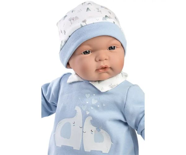 Llorens: Joel bebeluș în salopetă cu elefanți 38cm