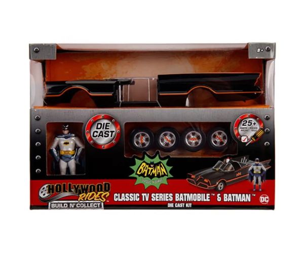 Batman: Animated Classic TV Batmobile mașină metal se poate asambla 1/24 - Simba Toys