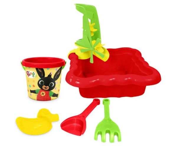 Set de nisip Bing cu 5 piese și moară - Wader
