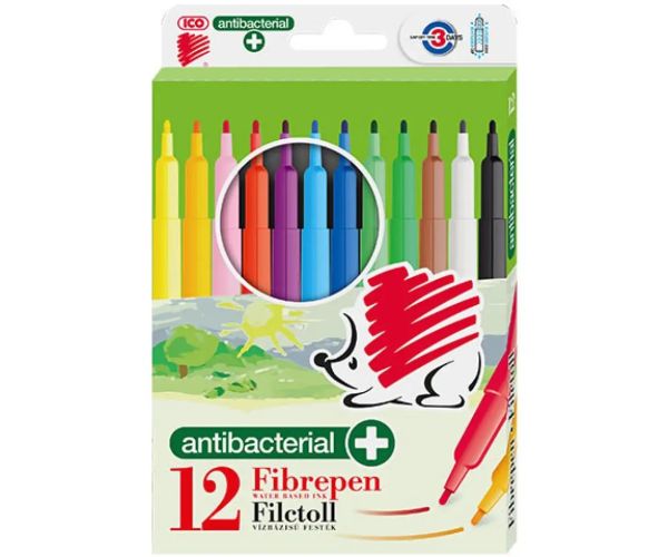 ICO: SÜNI Antibacterial set colorat de 12 bucăți