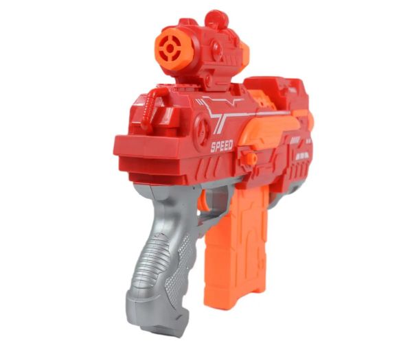 Fire Storm: Pistol electric burete cu cartușe și lumină 33cm