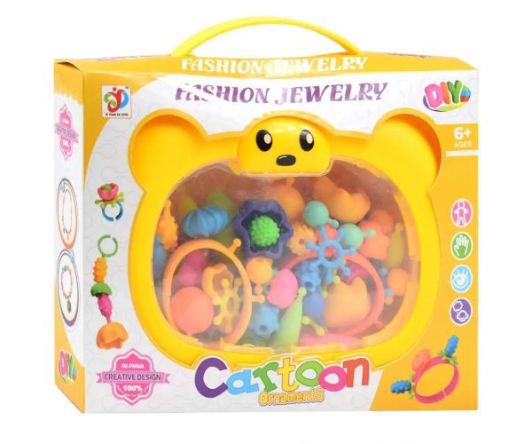 DIY: Set de mărgele de 80 de piese, cu cutie de depozitare, în diverse versiuni 1bucată