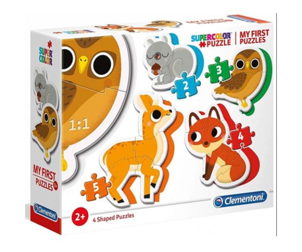 Animale de pădure 4 in 1 set formă puzzle - Clementoni