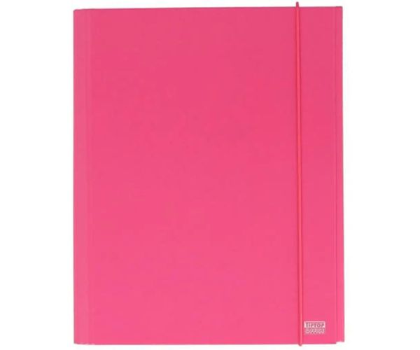 Spirit: mapă carton cu elastic culoarea roz A4 cu 30mm grosime