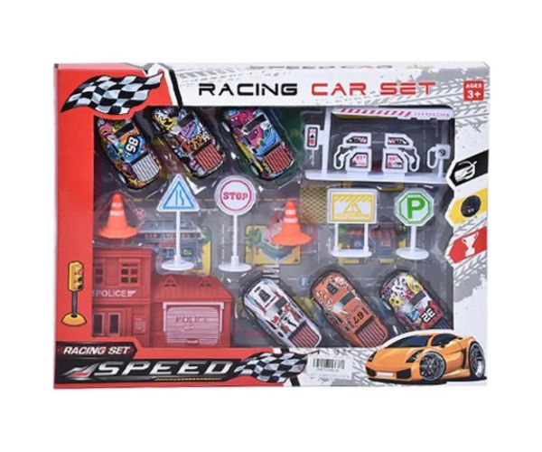 Fast Speed 6 bucăți graffiti set mașinuțe cu accesorii