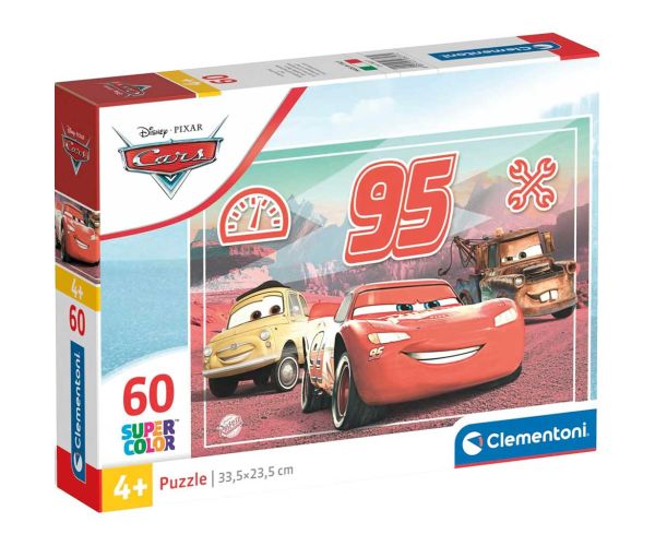 Mașini Super Color 60 de piese puzzle - Clementoni