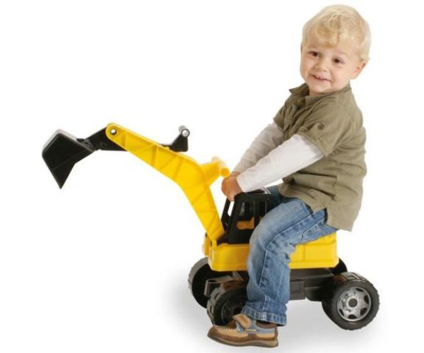 LENA: Excavator uriaș negru/gălbenuș 65cm