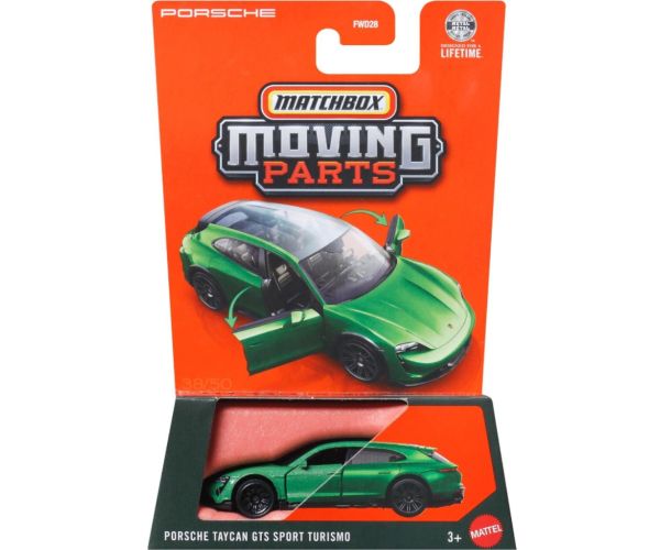 Matchbox Moving Parts: Porsche Taycan GTS Sport Turismo mașinuță deschisă 1/64 - Mattel
