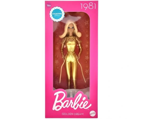 Barbie Golden Dream 1981 figură de colecție 15cm