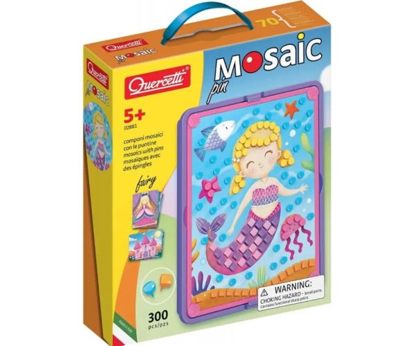 Quercetti: Mosaic Pin 300 bucăți Zână biluțe