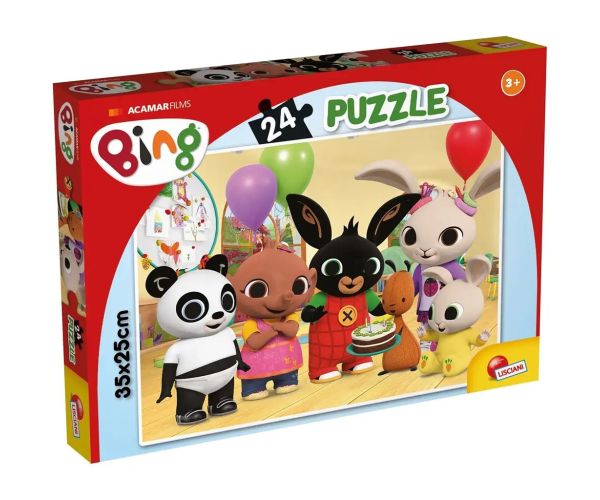 Bing și prietenii La mulți ani! puzzle de 24 de piese 35x25cm - Lisciani