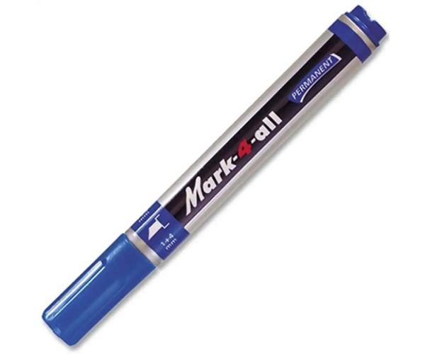 Stabilo: Mark-4-All marker cu alcool vârf tăiat culoarea albastră