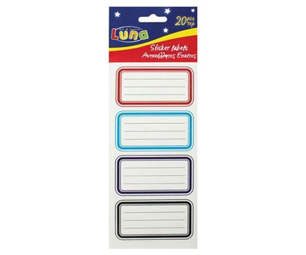Etichete caiet colorate set 20 bucăți